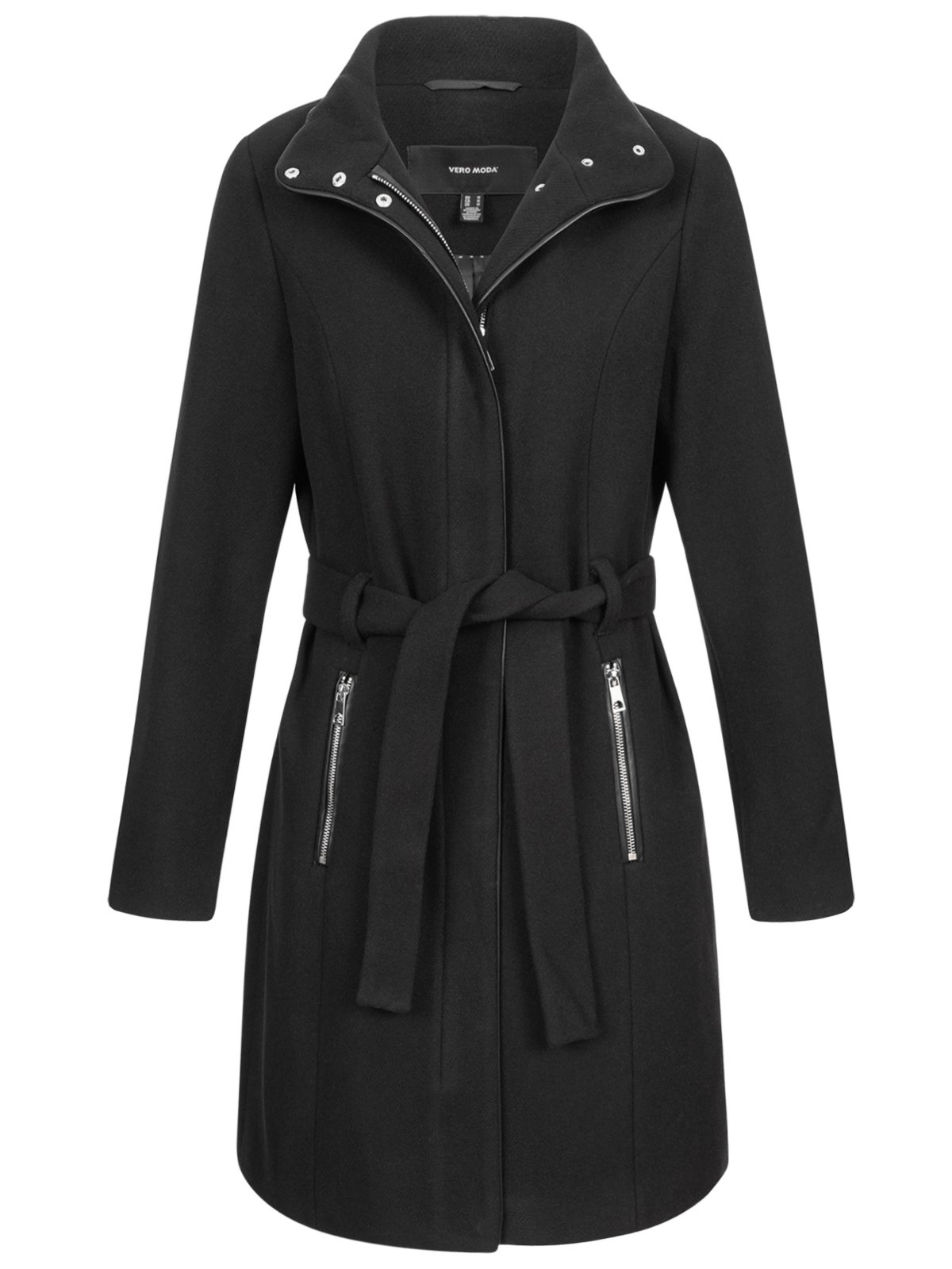 Black Hooded Trench Coat for Women - VERO MODA